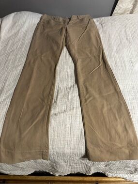 The Limited Khaki Beige Drew Fit Flare Legs Women’s Size 0 Regular Flat Front